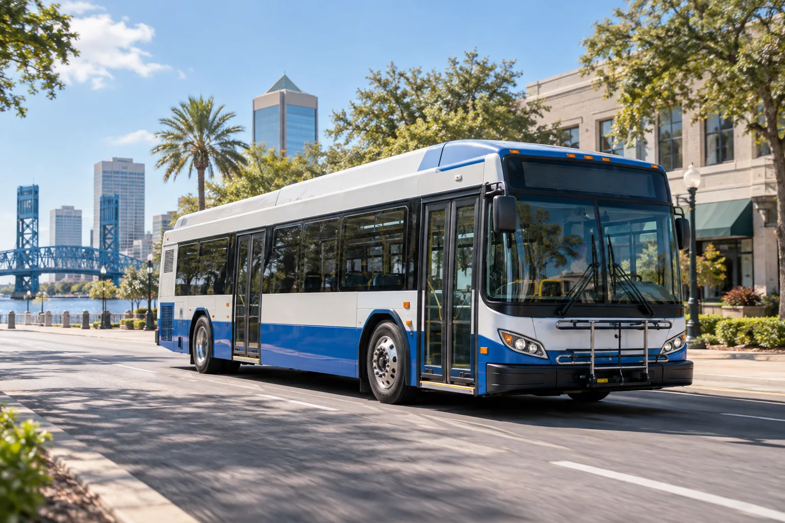 Illustrative city bus, not an actual fleet photograph
