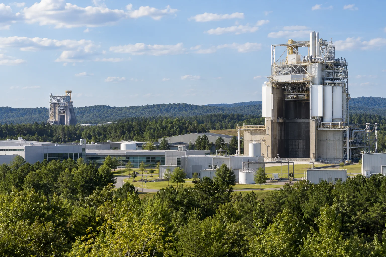 Illustrative aerospace research campus
